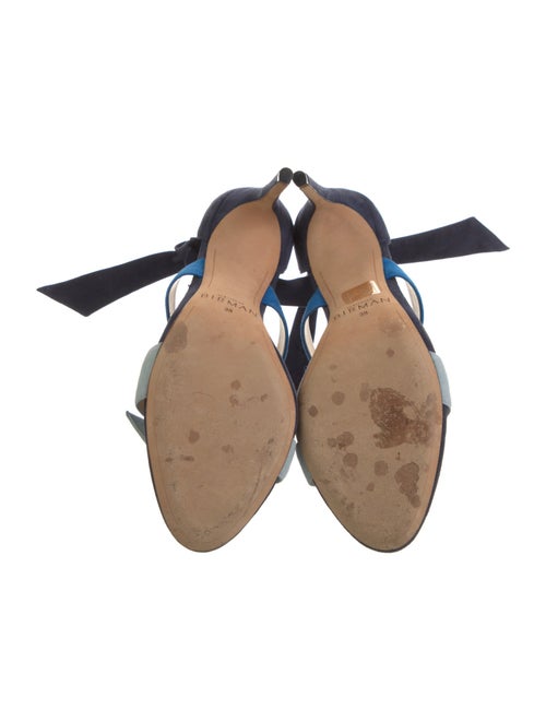 Alexandre Birman Suede Colorblock Pattern Sandals