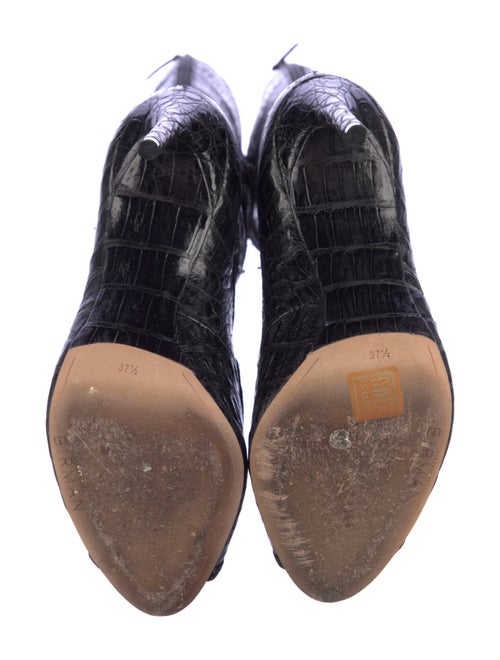 Alexandre Birman Leather Animal Print Lace-Up Boots