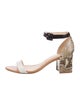 Alexandre Birman Snakeskin Animal Print Sandals