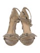 Alexandre Birman Animal Print Bow Accents Sandals