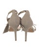 Alexandre Birman Animal Print Bow Accents Sandals