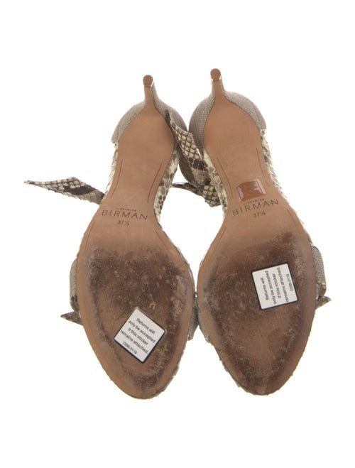 Alexandre Birman Animal Print Bow Accents Sandals