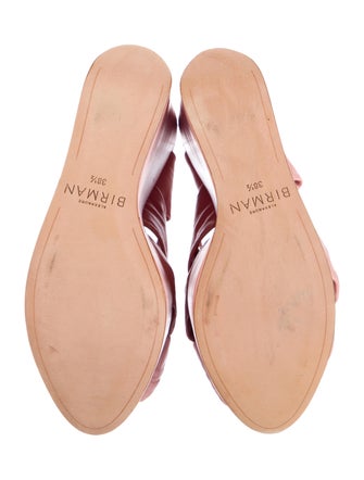 Alexandre Birman Leather Cutout Accent Slingback Sandals