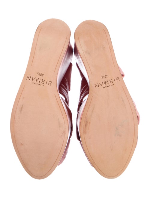 Alexandre Birman Leather Cutout Accent Slingback Sandals