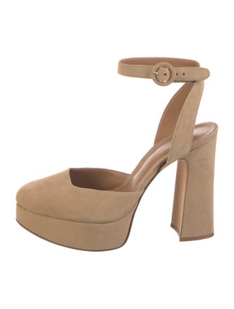 Alexandre Birman Suede D'Orsay Pumps