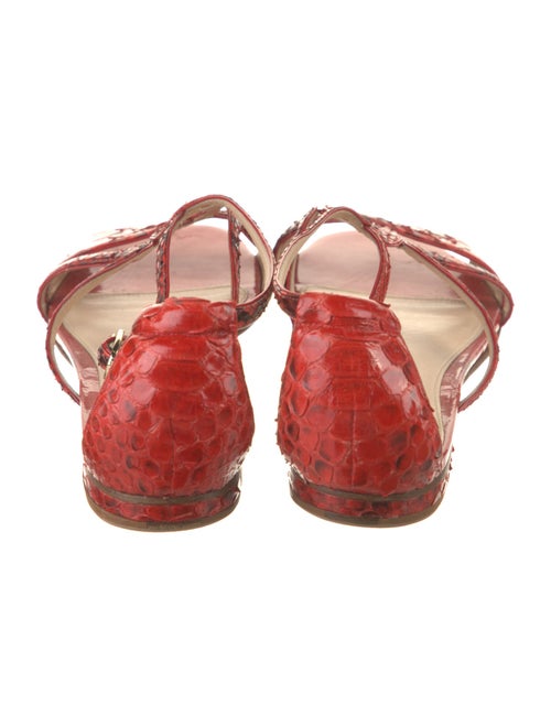 Alexandre Birman Snakeskin Animal Print Sandals