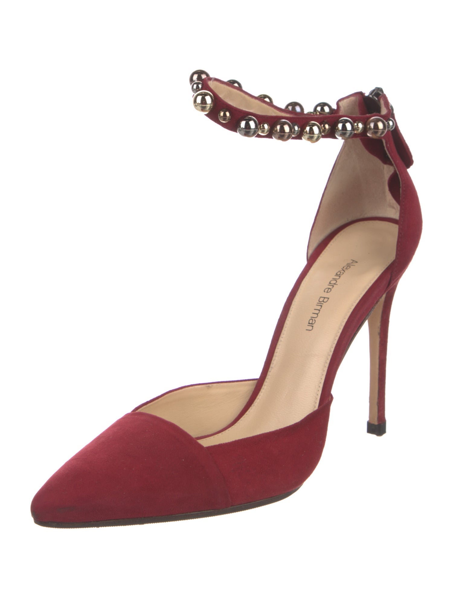 Alexandre Birman Suede D'Orsay Pumps