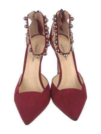 Alexandre Birman Suede D'Orsay Pumps