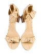 Alexandre Birman Leather Bow Accents Sandals