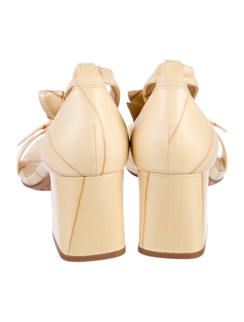 Alexandre Birman Leather Bow Accents Sandals