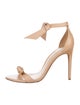 Alexandre Birman Leather Bow Accents Sandals
