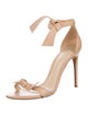 Alexandre Birman Leather Bow Accents Sandals