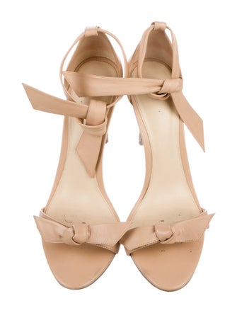 Alexandre Birman Leather Bow Accents Sandals