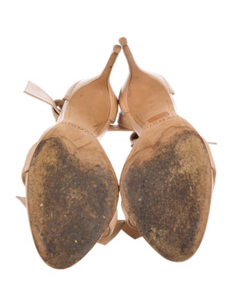 Alexandre Birman Leather Bow Accents Sandals