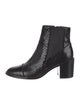 Alexandre Birman Leather Animal Print Chelsea Boots