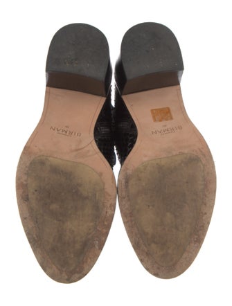 Alexandre Birman Leather Animal Print Chelsea Boots