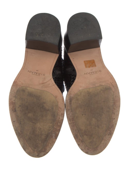 Alexandre Birman Leather Animal Print Chelsea Boots