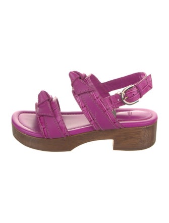 Alexandre Birman Leather Slingback Sandals