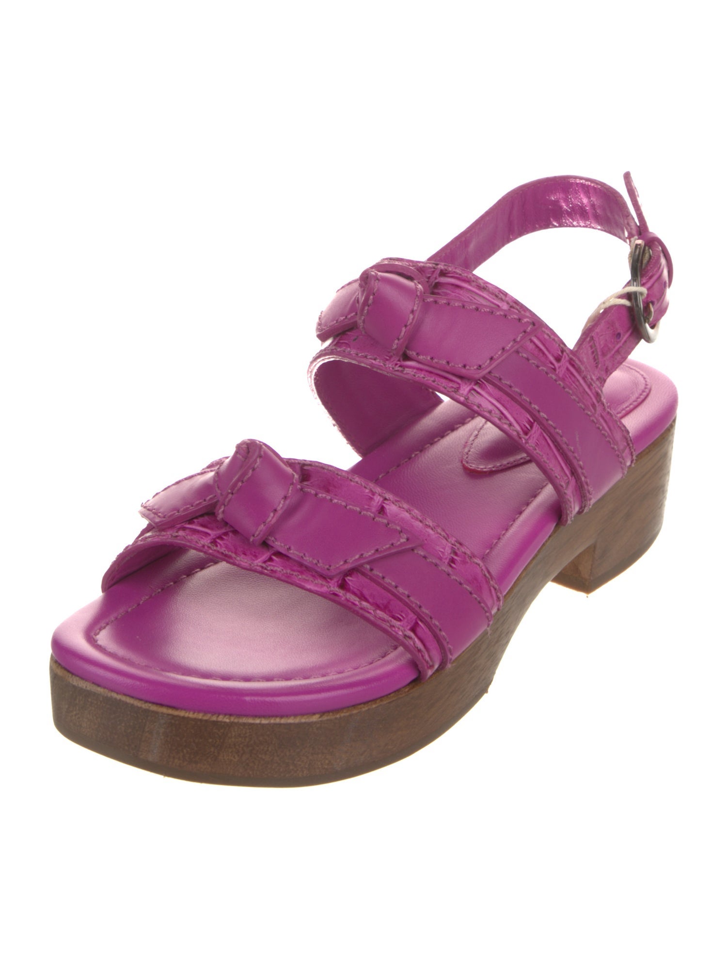 Alexandre Birman Leather Slingback Sandals