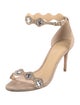 Alexandre Birman Suede Crystal Embellishments Sandals