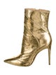 Alexandre Birman Leather Animal Print Boots