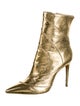 Alexandre Birman Leather Animal Print Boots