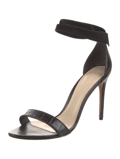Alexandre Birman Leather Bow Accents Sandals