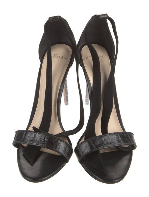 Alexandre Birman Leather Bow Accents Sandals