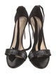 Alexandre Birman Leather Bow Accents Sandals