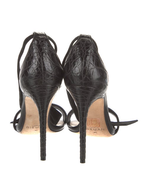 Alexandre Birman Leather Bow Accents Sandals