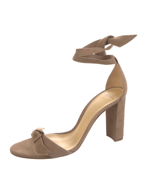 Alexandre Birman Suede Bow Accents Sandals