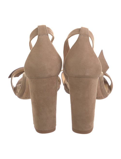 Alexandre Birman Suede Bow Accents Sandals