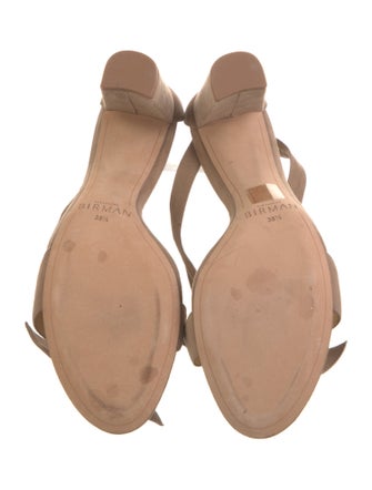 Alexandre Birman Suede Bow Accents Sandals