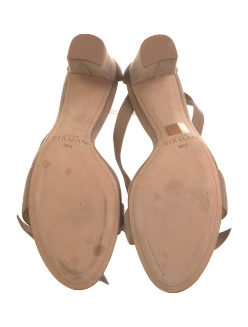 Alexandre Birman Suede Bow Accents Sandals