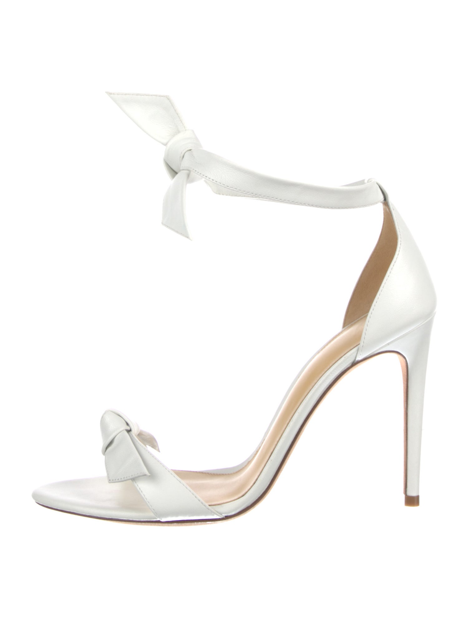 Alexandre Birman Leather Bow Accents Sandals