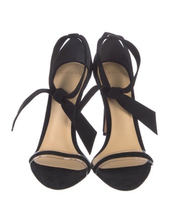 Alexandre Birman Suede Bow Accents Sandals