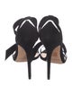 Alexandre Birman Suede Bow Accents Sandals