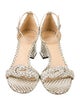 Alexandre Birman Snakeskin Animal Print Sandals