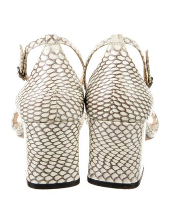Alexandre Birman Snakeskin Animal Print Sandals