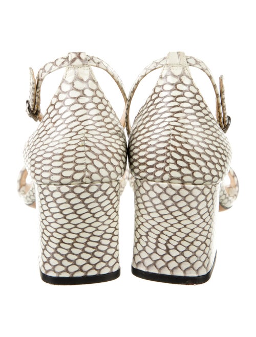 Alexandre Birman Snakeskin Animal Print Sandals