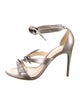 Alexandre Birman Leather Bow Accents Sandals