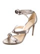 Alexandre Birman Leather Bow Accents Sandals