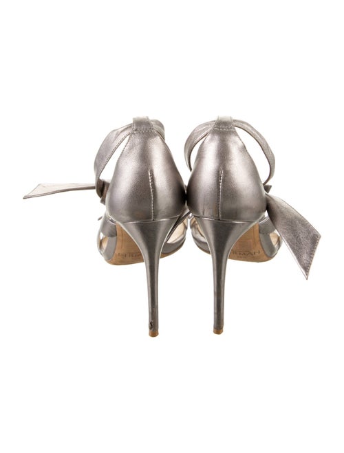 Alexandre Birman Leather Bow Accents Sandals