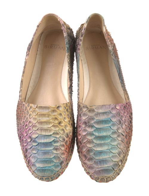 Alexandre Birman Snakeskin Animal Print Loafers