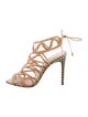 Alexandre Birman Leather Animal Print Sandals