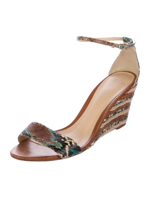 Alexandre Birman Snakeskin Animal Print Sandals