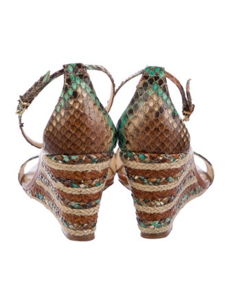Alexandre Birman Snakeskin Animal Print Sandals
