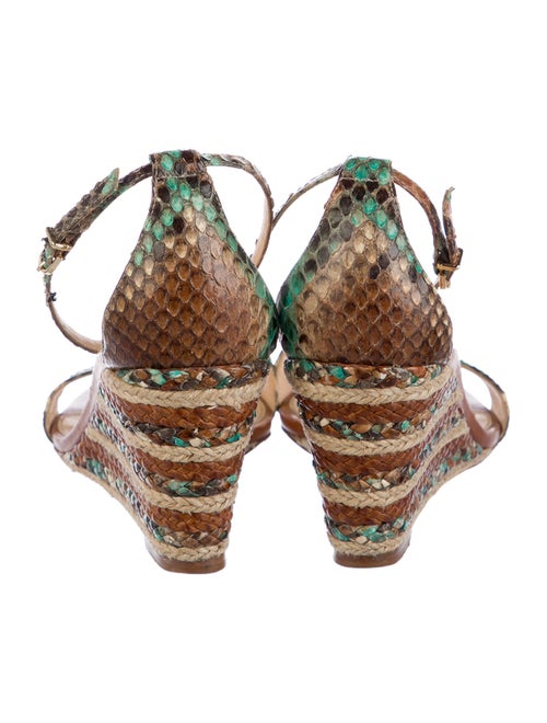 Alexandre Birman Snakeskin Animal Print Sandals