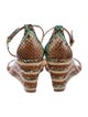 Alexandre Birman Snakeskin Animal Print Sandals