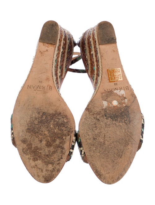 Alexandre Birman Snakeskin Animal Print Sandals